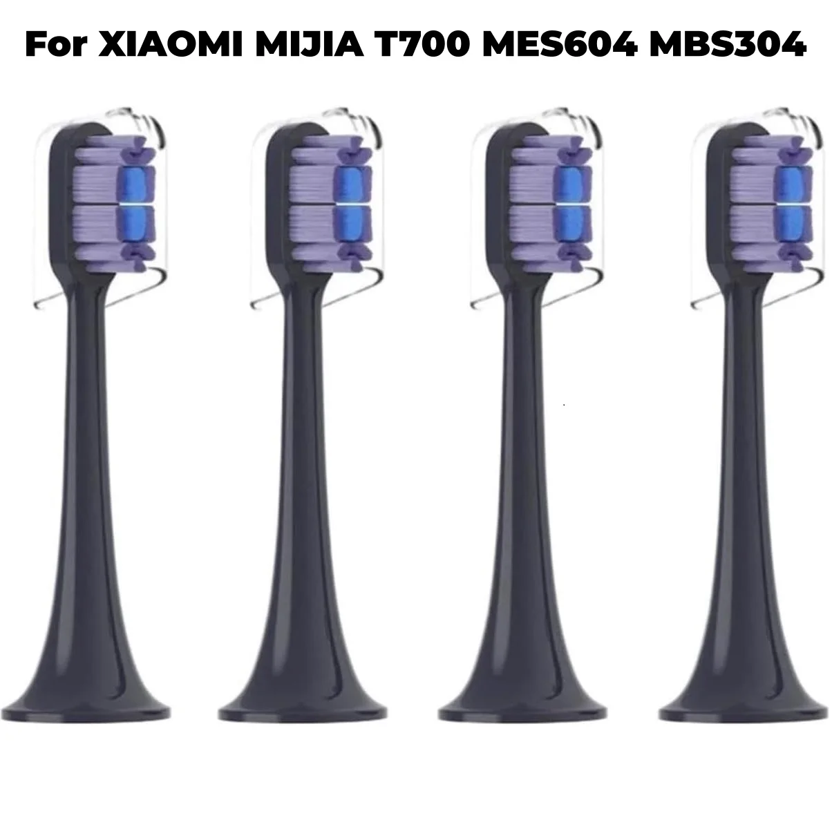 4 Pcs/Pack Replacement Electric Toothbrush Heads For XIAOMI MIJIA T700 MES604 MBS304 Fully Effective Ultra-thin With Dust Cover