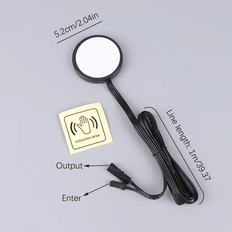 DC 12V -24V Wood Panel Touch Switch Sweep Dimmer Sensor Penetrating LED Dimmable Touch Sensing Hidden for Wood Home Lighting