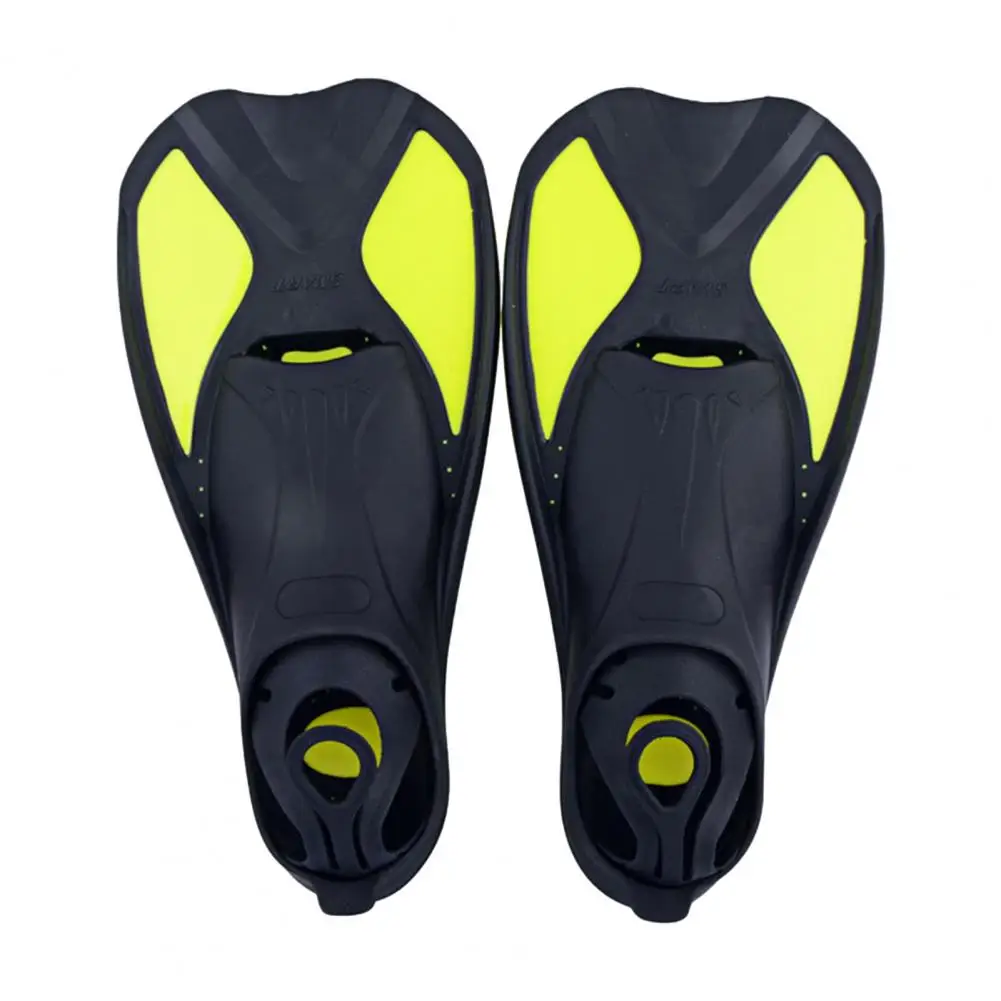 Diving Fins Swimming Flipper Swimming Training Fins Snorkeling Flippers Short Blade Flippers Leg Strength Building Swim Flippers