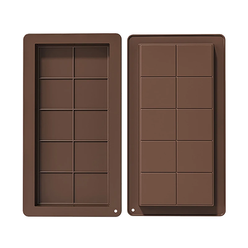 Chocolate Silicone Mold Break Apart Protein Rectangle Candy Mould 3D DIY Biscuit Baking Tools Cake Decorating Mold