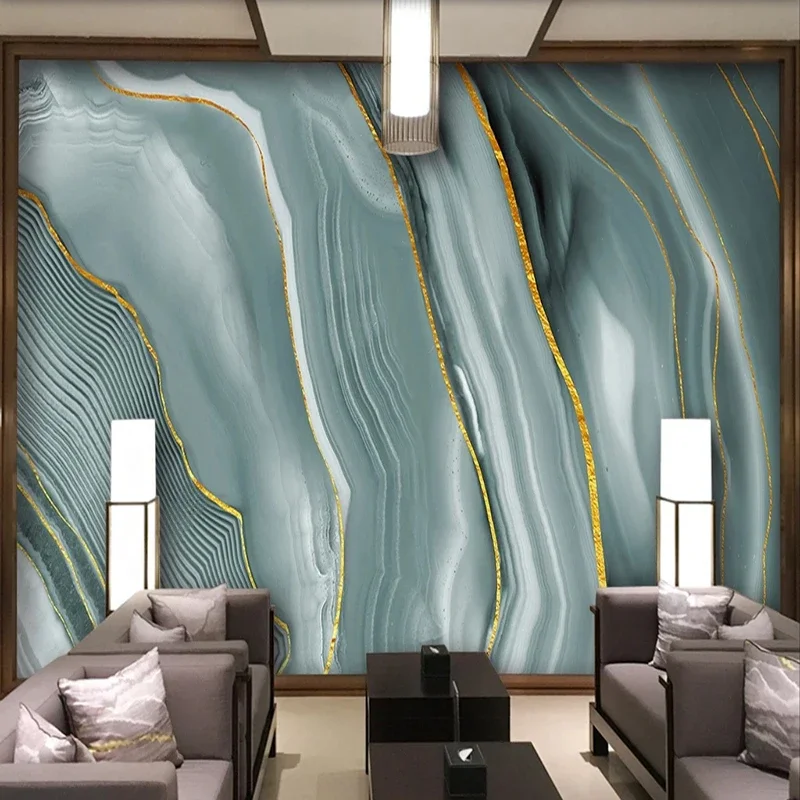 

Custom Any Size Wallpaper Modern Abstract Marble Onyx Pattern Murals Living Room Dining Room Background Wall Covering 3D Decor