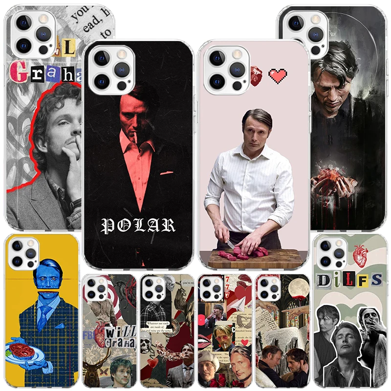 Чехол Hannibal Movie Phnoe для Iphone 16 11 12 Plus 13 Mini 14 15 Pro Max X Xs 16E 7 + Apple 16 Pro Max, уникальный чехол Coque 11 12 13