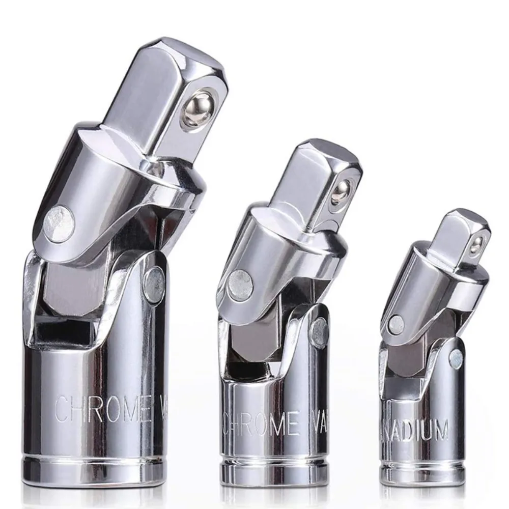 Uniwersalny zestaw przegubów nasadka klucz grzechotkowy Adapter 1/4 "3/8" 1/2 "przedłużka Adapter Crv stalowe narzędzia do naprawy samochodów akcesoria