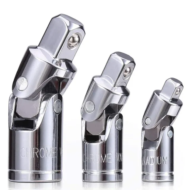 Uniwersalny zestaw przegubów nasadka klucz grzechotkowy Adapter 1/4 "3/8" 1/2 "przedłużka Adapter Crv stalowe narzędzia do naprawy samochodów akcesoria