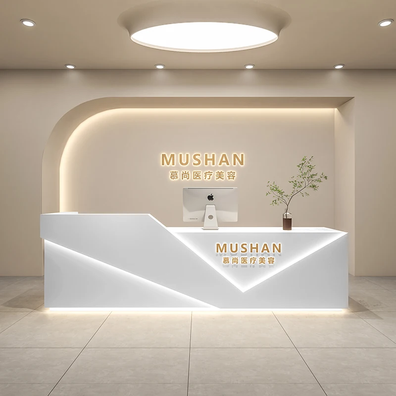 Luxury Consable Reception Desk Garden European Cashier Reception Desk Counter Modern Escrivaninha Para Quarto Office Furniture