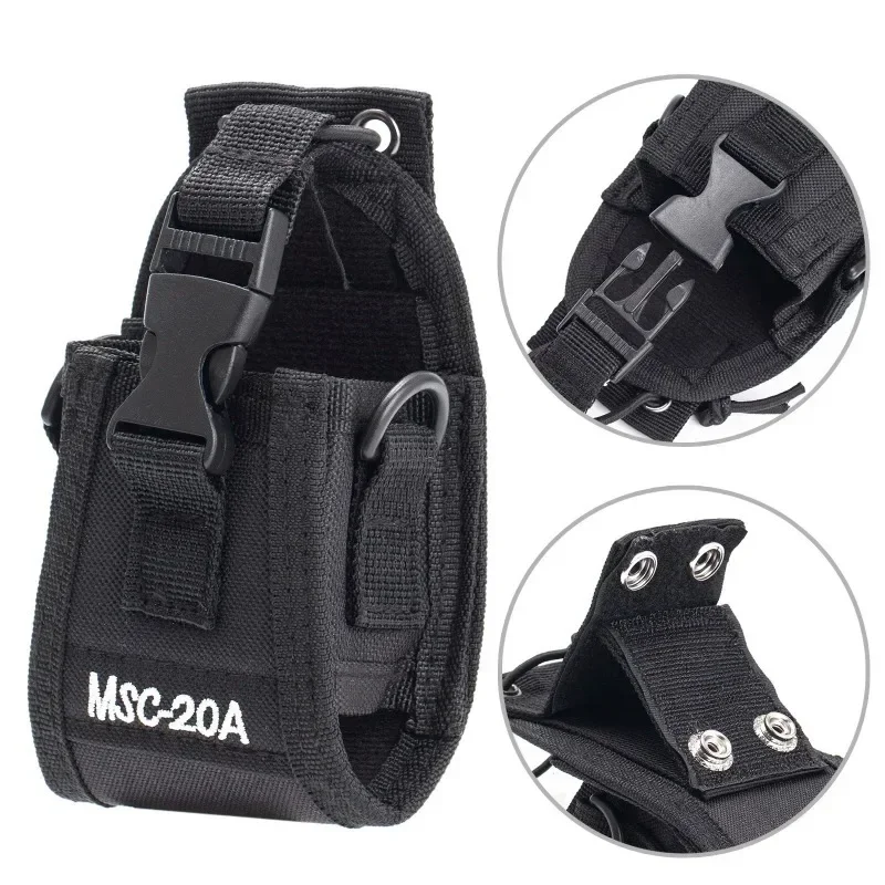 

New MSC-20A Nylon Walkie Talkie Bag for Kenwood BaoFeng UV-5R BF-888S UV-82 Radio Pocket Holder Bag Package Pouch Case