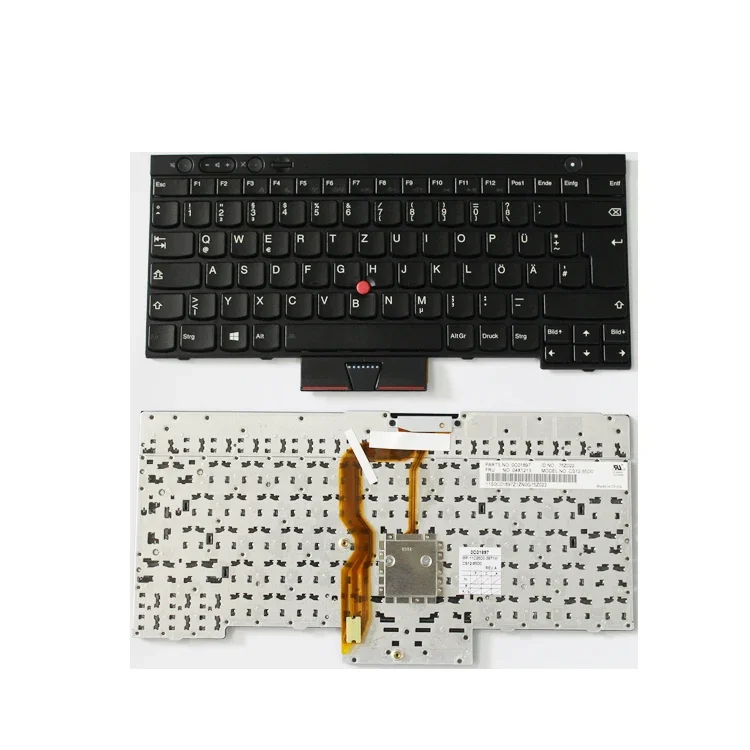 

HK-HHT Replacement German Layput Laptop Keyboards for IBM ThinkPad T430 Black Laptop Keyboard