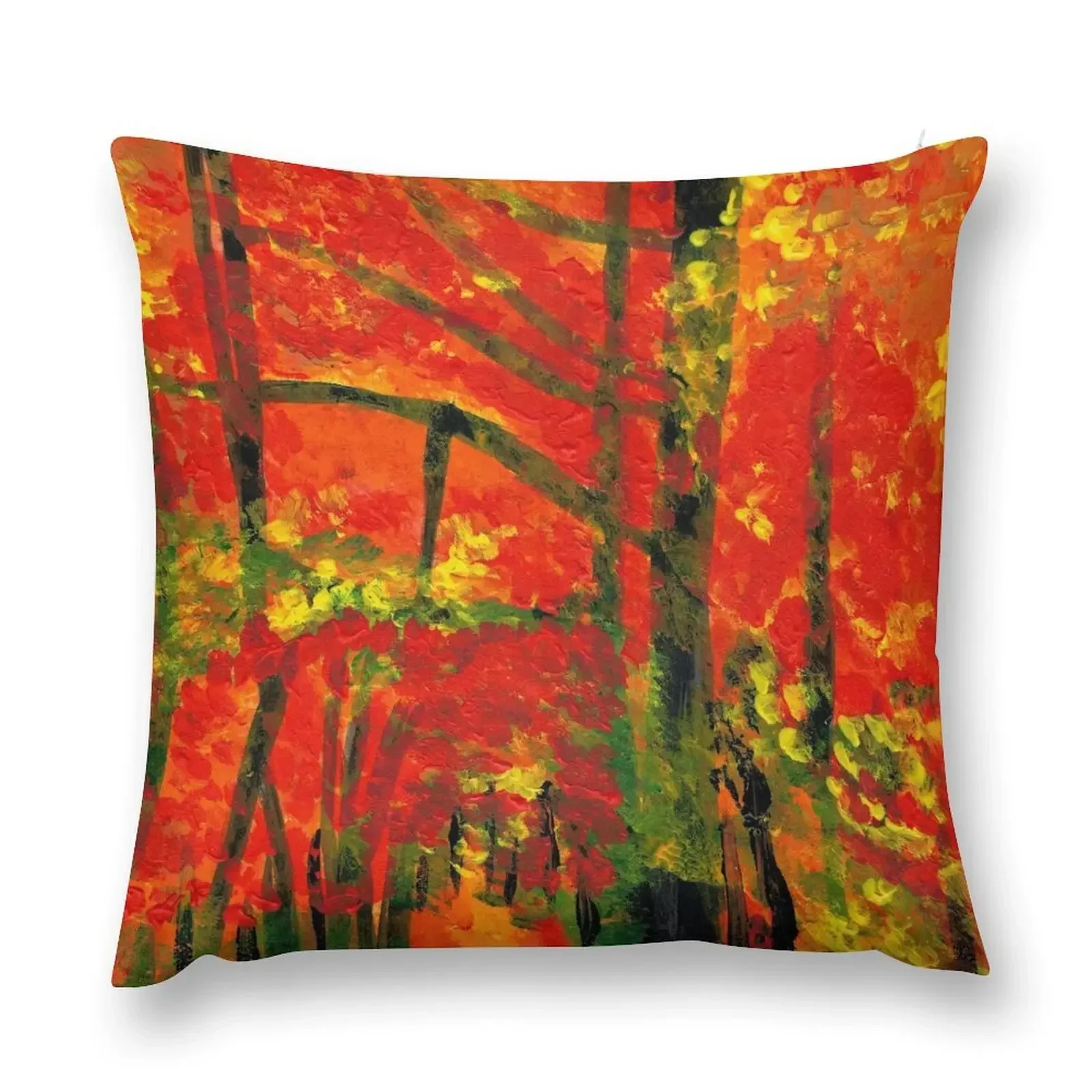 Autumn Fusions Throw Pillow Embroidered Cushion Cover Custom Cushion Photo pillow