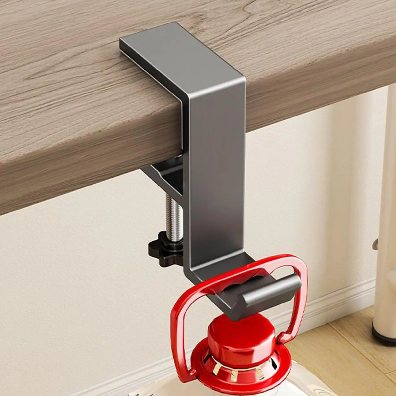 Picture 4: Portable Hanging Bag Hook Student Desk Side Hanging bag Artifact Removable mobile Handbag Holders Multi-functional Table Hook