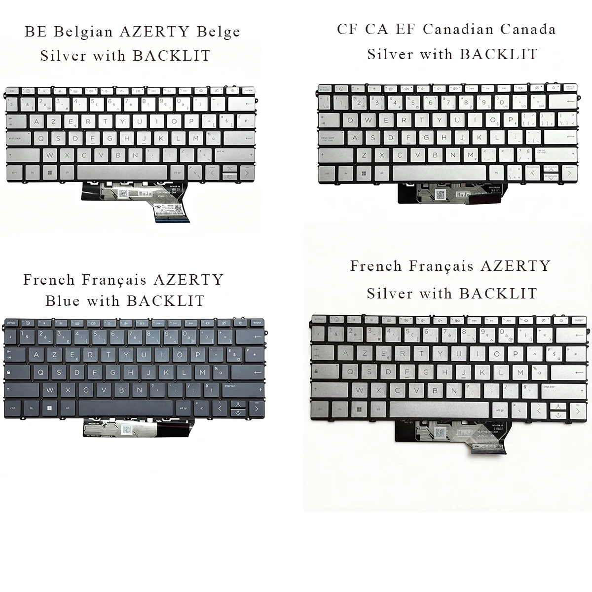 New Belgian Canadian French Keyboard for HP Envy X360 14-FA 14-FC 16-AD 16-AC Spectre 13-BF TPN-C174 C175 SG-B4260-XUA BACKLIT