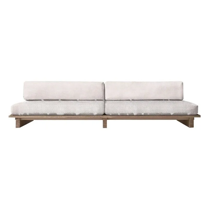 Terrace B & B model room solid wood teak corner sofa coffee table combination y