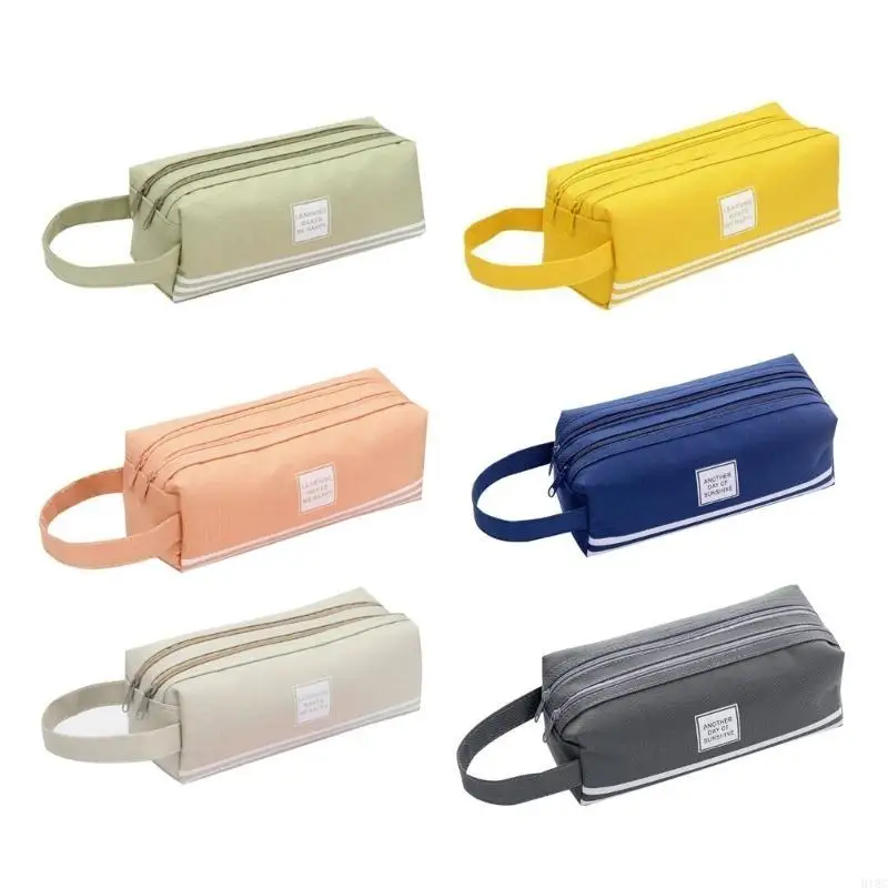 Large Capacity Pen Case Double Layered Pen Bag Pen Pouches for Student School