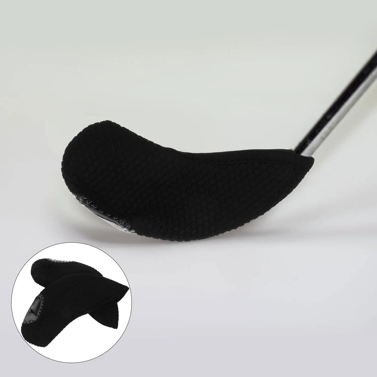 10Pcs Golf Club Head Covers for Mallet Putter Lightweight Polyester Protective Cover Anti- Design Portable