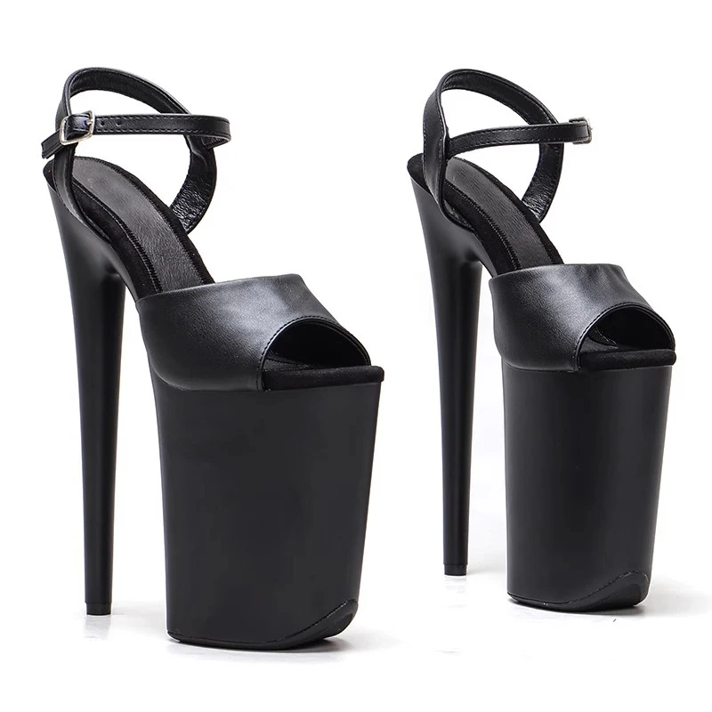 23cm/ 9inches With PU Starps Small Platform High Heel Sandals Sexy Pole Dance Shoes 058