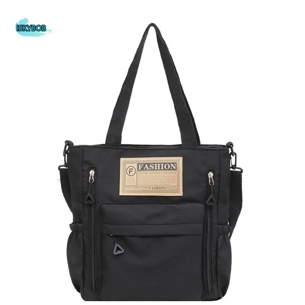 

Solid Color Women's Shoulder Bag Large Capacity Lightweight Single-shoulder Bag Simple Portable Shopping Handbag Work Travel