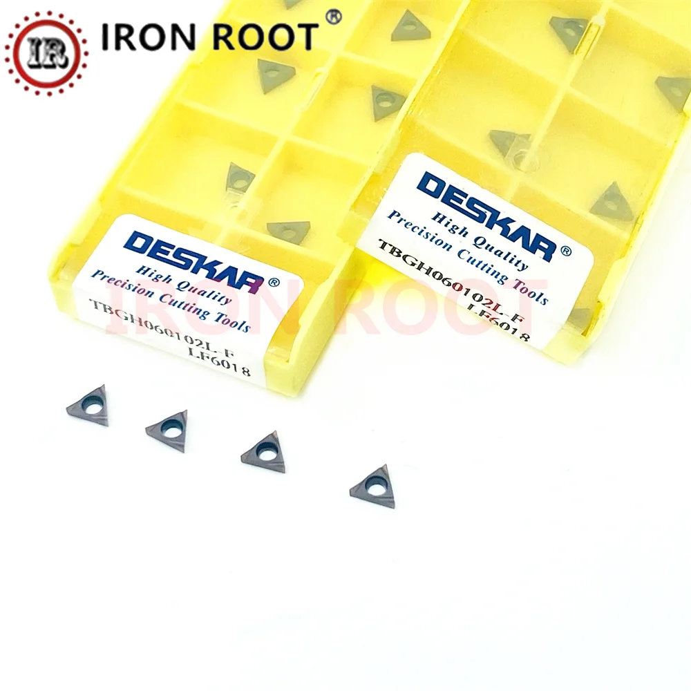 DESKAR Indexable Inserts TBGH060102, TBGH060104, L-F, LF6018 Boring Inserts Carbide Inserts CNC Turning Tools CNC Turning Insert