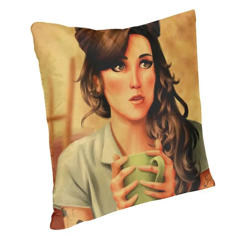 Amy Winehouse Cushion Covers 45x45cm Polyester British Singer Throw Pillow Case for Sofa Car Square Pillowcase Home Decorative