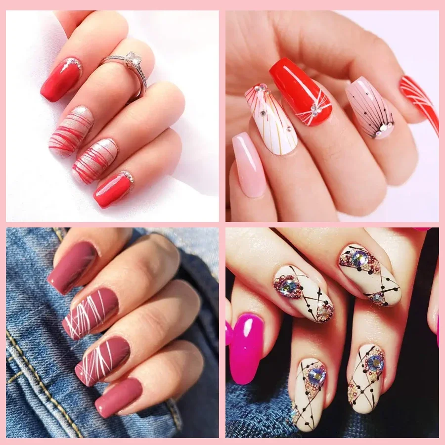 Juego de pinceles para decoración de uñas, pincel de dibujo de detalles finos con mango en forma de calabaza para diseño de uñas acrílicas y de gel, 3 uds.