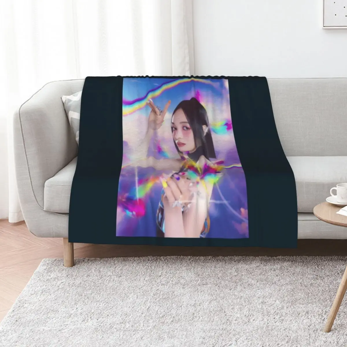 

XG XG XG JURIN - SHOOTING STAR 1 Sticker Throw Blanket For Baby Designers Decorative Throw Shaggy Blankets