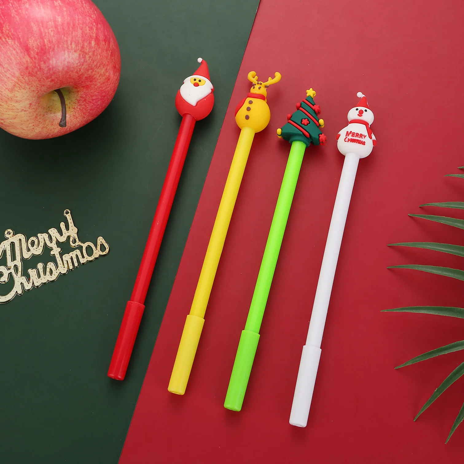 48 Pcs Creative Cute Cartoon Christmas Series Gel Pen Small Fresh Student Office Pen Test School Stationery