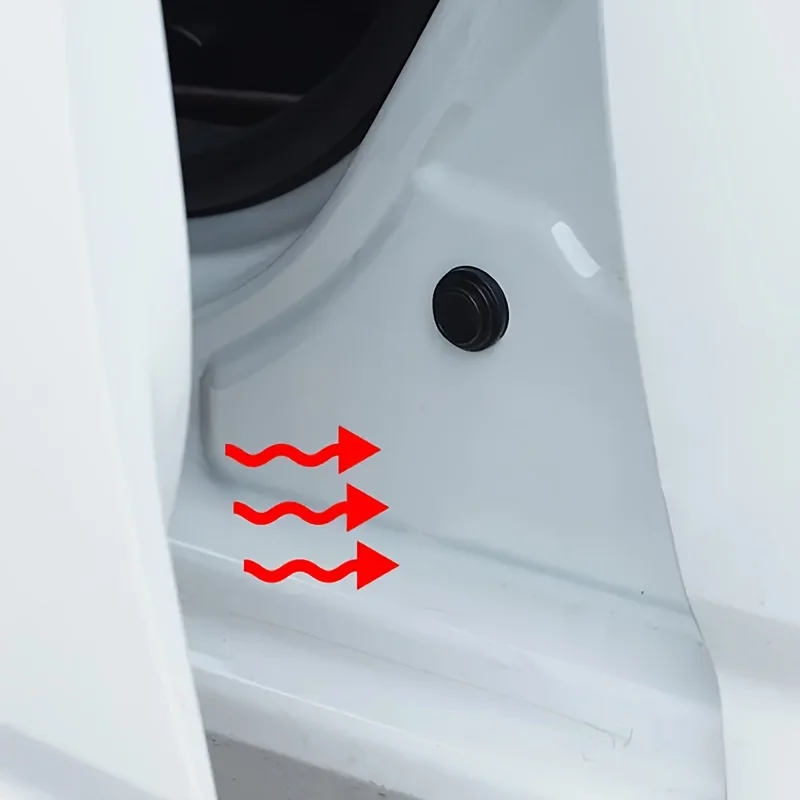4pcs Car Silicone Door Lock Protector Cover Includes Shock-Absorbing Pads for All Door Locks Thick Anti-Collision Stickers