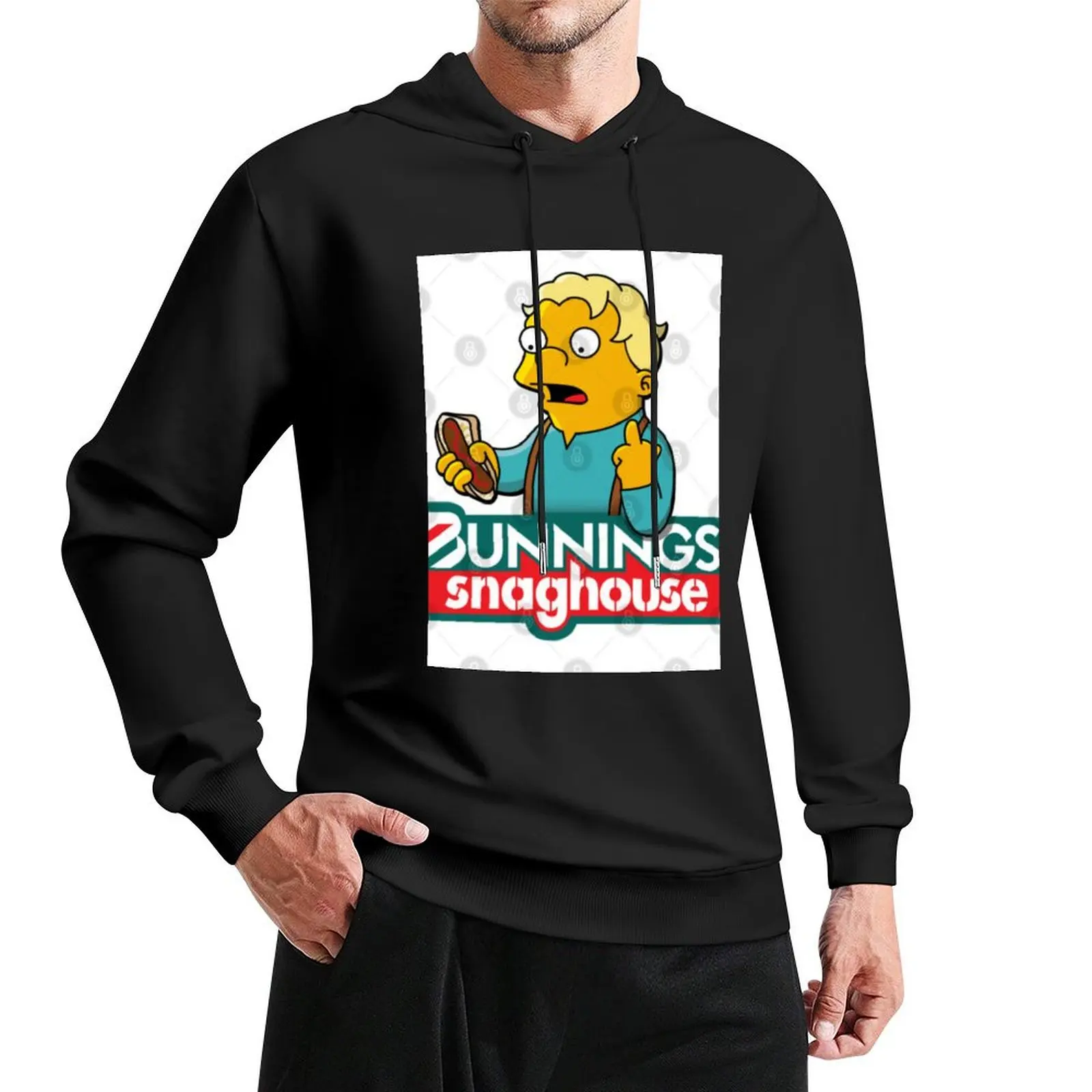 Bunnings snag design Pullover Hoodie streetwear men blouse new hooded tee