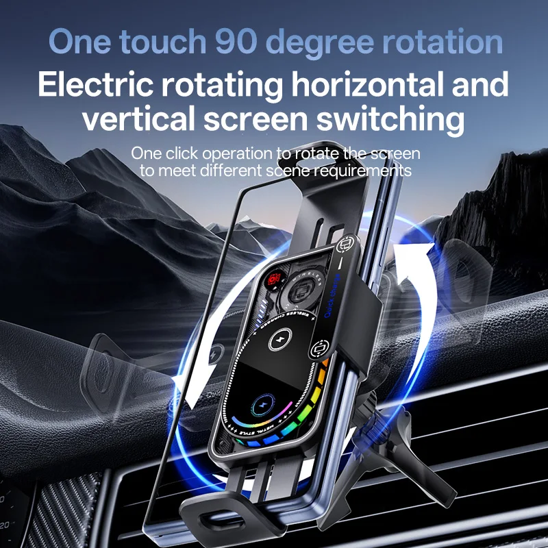 

Car Air Vent Phone Holder Wireless Charger One-touch Adjustment For Samsung Galaxy Z Fold 7/6/5/4/3 Z Flip 7/6/5/4 Fast Charging