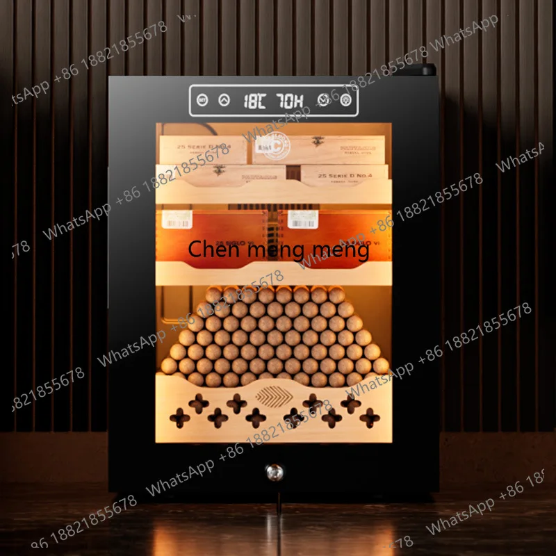 

Intelligent constant humidity cedar wood shelf alcohol cigar moisturizing electronic wine cabinet