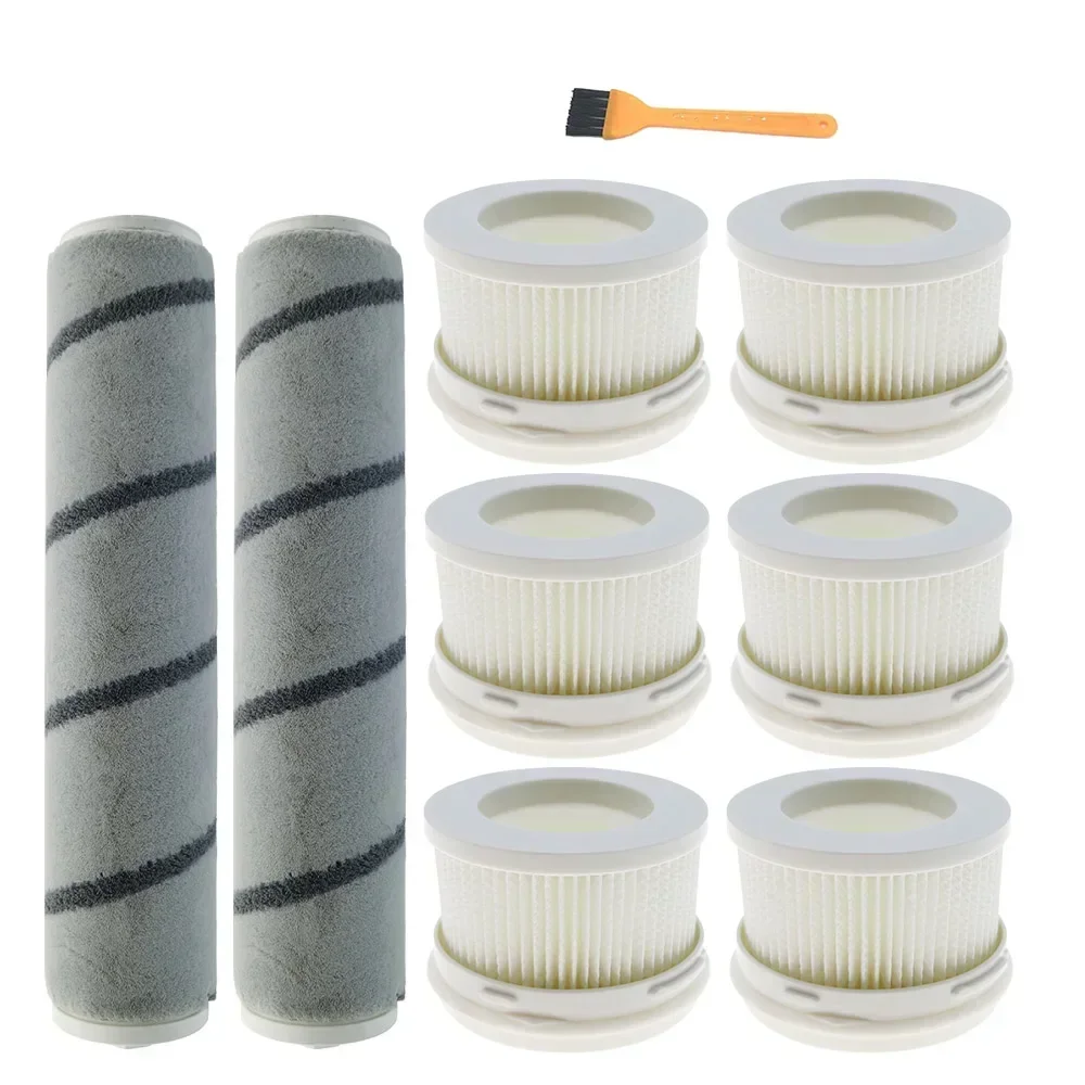 HEPA Filter Main Rolling Brush for Xiaomi Mijia 1C / K10 MJWXCQ04ZM SCWXCQ02ZHM Handheld Wireless Vacuum Cleaner Roller Brushes