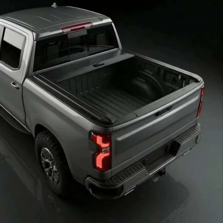 Industrial 770lbs Load Aluminum Alloy Roller Shutter for Toyota Hilux Tacoma Ford Ranger GMC 5.0-5.4ft Bed Retractable Tonneau