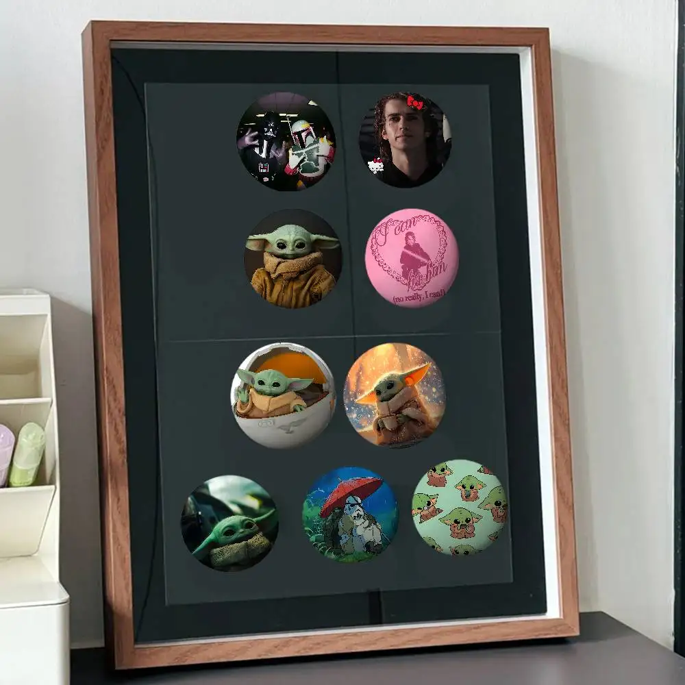 Cool-S-star-Wars Classic Badges Tinplate Soft Button Pin Brooch Metal Badge Custom Jewelry Accessories Hat Bag Lapel