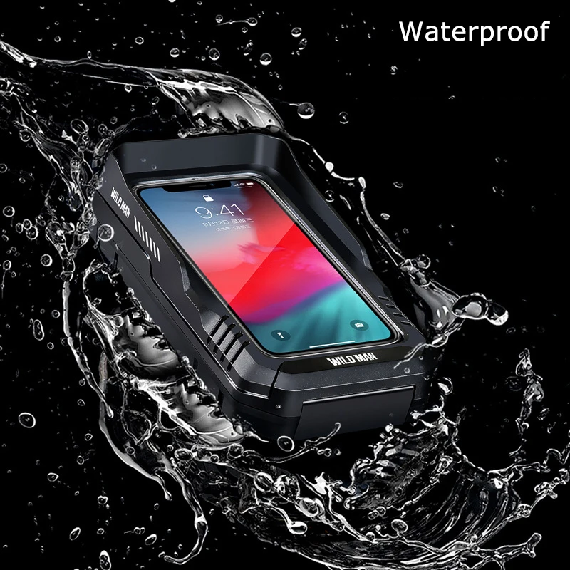 WILD MAN Bike Bag Waterproof Touch Screen Phone Case 6.8\