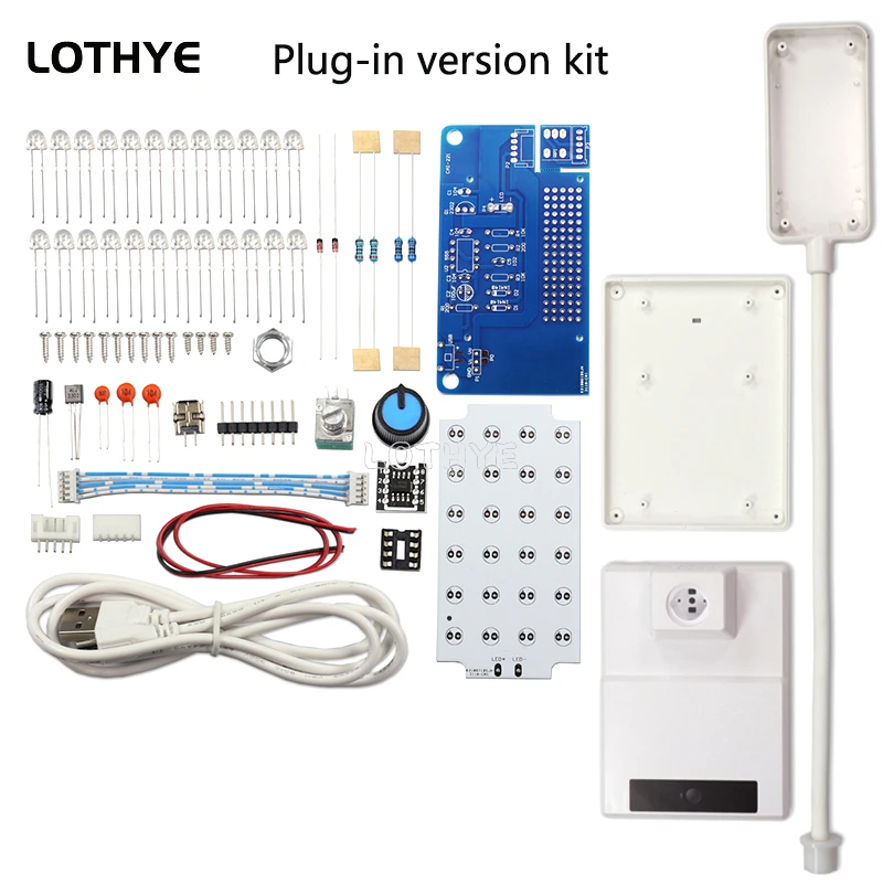 NE555 Kit lampada da tavolo dimmerabile a LED PWM circuito saldatura fai da te Kit elettronico fai da te 8.5W 5V 2A con potenziometro interruttore