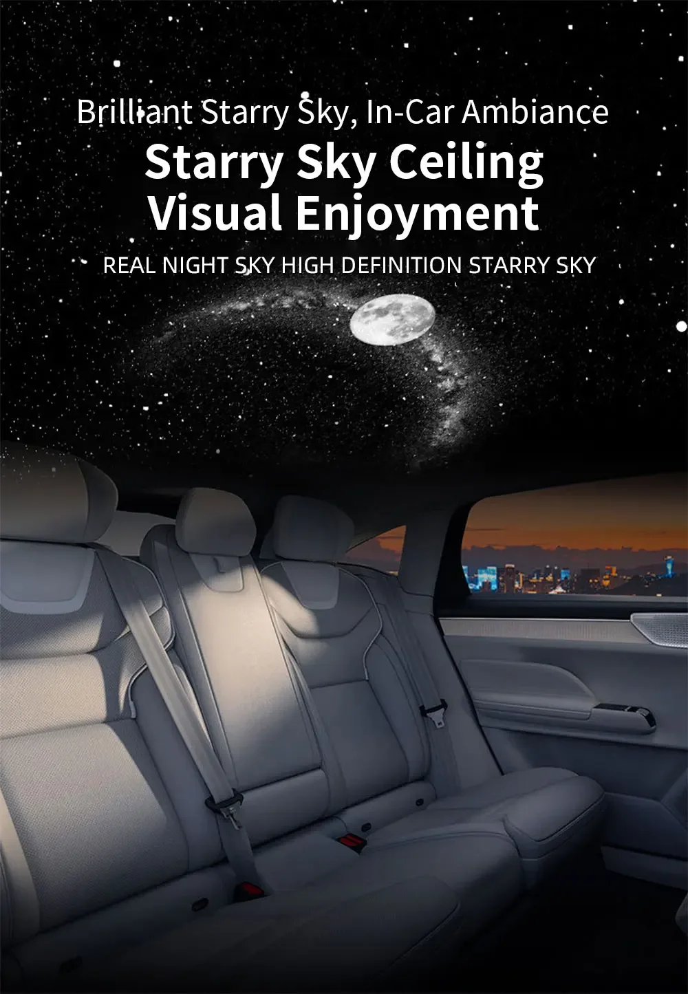 Auto-Innenraumbeleuchtung Dach-Sternenlicht USB LED Sternenhimmel-Projektor Dekoration Nacht-Party-Dekor Romantisches Saturn-Galaxie-Licht – Detail 5