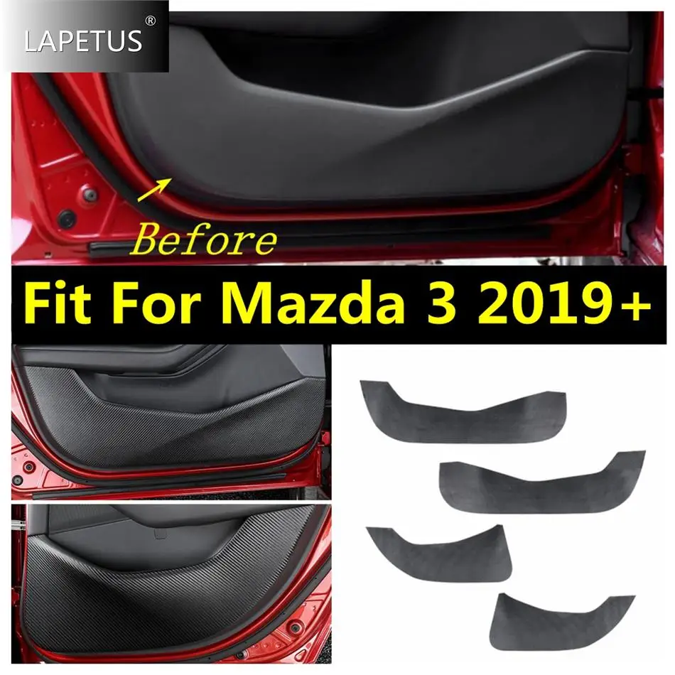 

Auto Accessories Door Anti Kick Mat Pad Sticker Protection Side Edge Film Anti-scratch Decor Cover Trim For Mazda 3 2019 - 2023