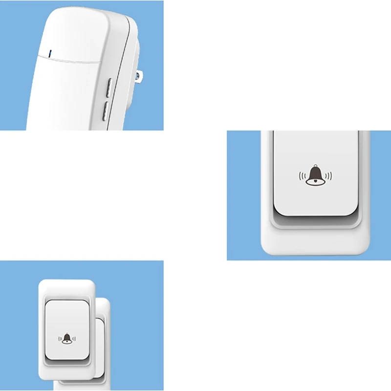 Imagem -05 - Outdoor Wireless Door Bell Chime Kit Controle Remoto Home Bem-vindo Meu Anel Melody 300m