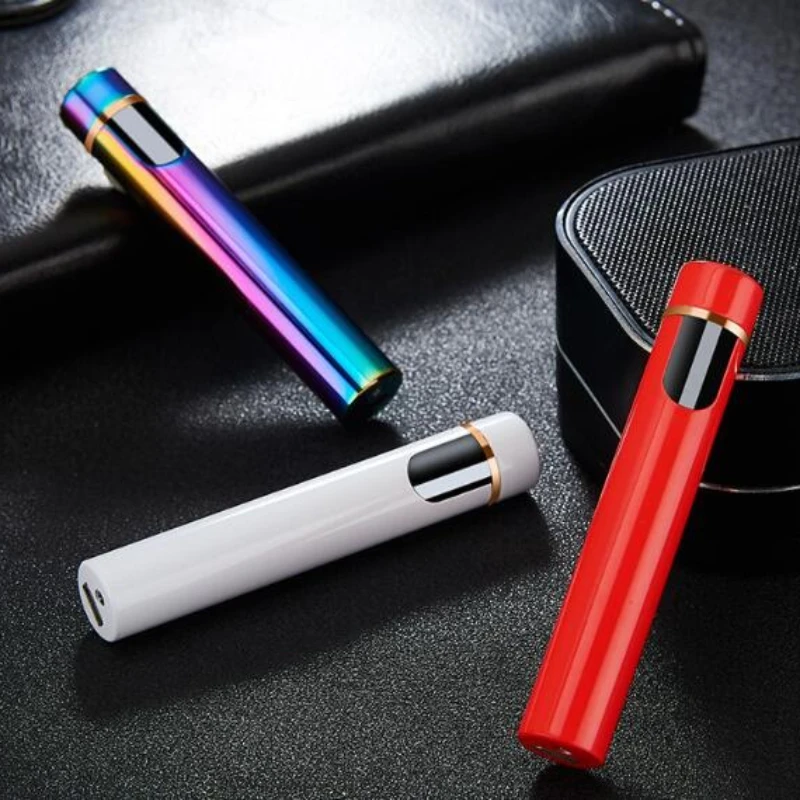 

Новый рождественский подарок: мини-круглая металлическая ветрозащитная зажигалка с зарядкой через USB, креативный воспламенитель из вольфрамовой проволоки, аксессуары для курения