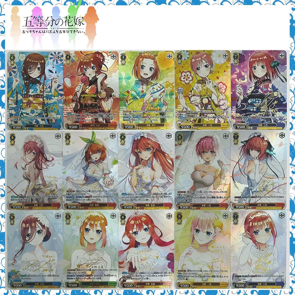 

Аниме История Богини DIY ACG Nakano Ichika Miku Nino Премиум Вспышка Коллекционная карта Игры для мальчиков Игрушки Рождественские подарки на день рождения