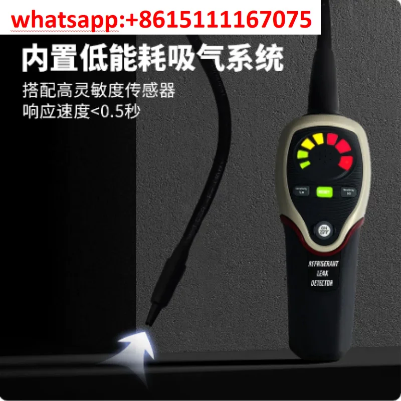 RLD-382P Halogen Refrigerant Leak Detector Portable Freon Gas Leak Tester For Air Conditioning Refrigeration System
