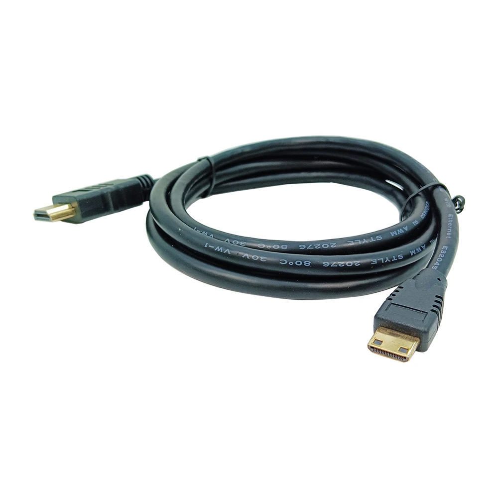 10 Buah Kabel Video Mini HDMI Ke HDMI (C Ke A) untuk IPhone HDTV Kamera Data Dua Arah 4K Jaket PVC 1.5M/3M Kabel HDMI untuk Rumah