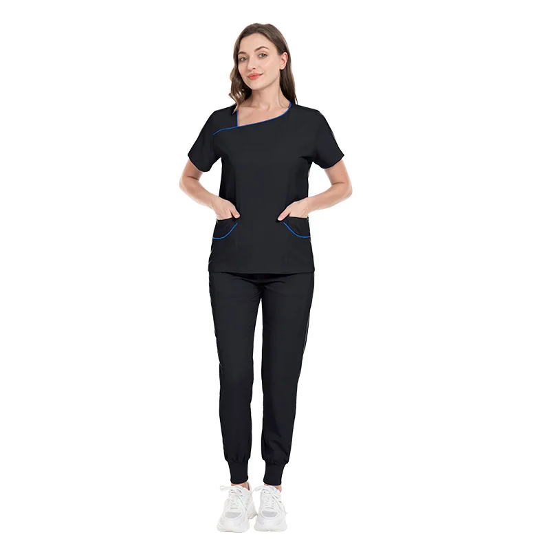 病院 サロン クリニック 仕事用 医療サービス スーツ 新しい伸縮性のある女性看護師スクラブセット 美容院看護師ユニフォーム