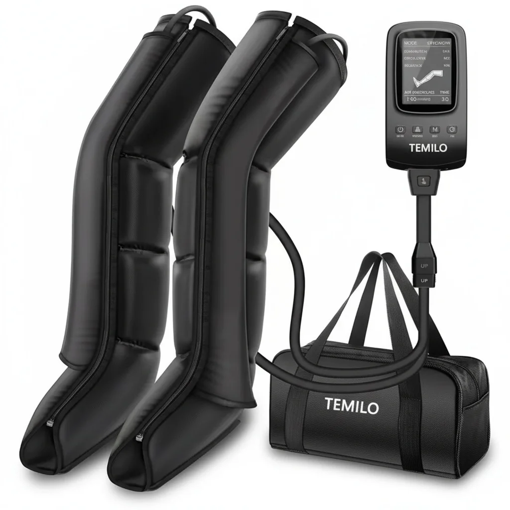 Leg Massager with Air Compression Boots, Professional Grade Sports Recovery Massager, Calf Compression Massage Boots for Athlete