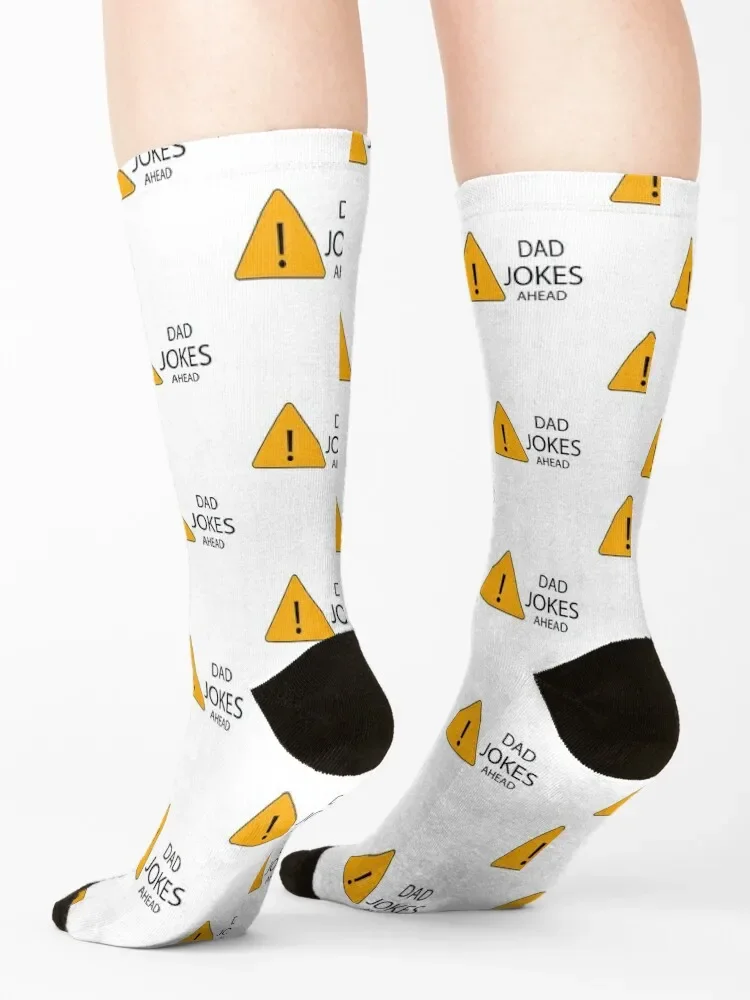 Caution Dad Jokes Ahead, Funny Quote & Sarcastic Father\'s Day Socks Stockings man golf Socks Girl Men\'s