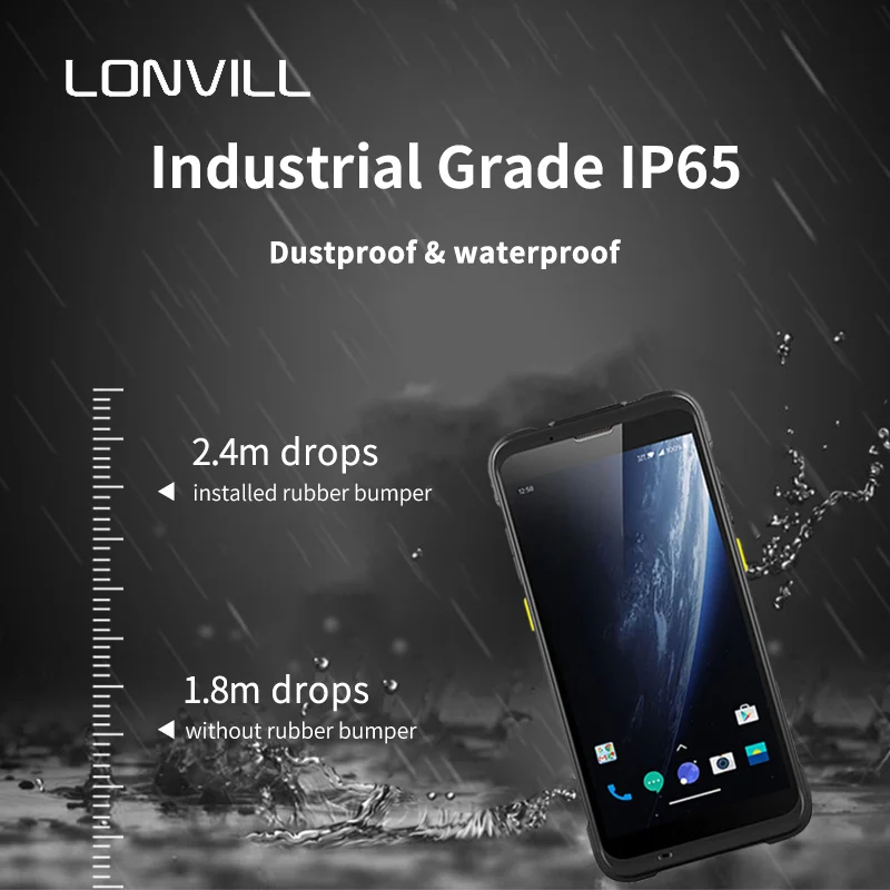 Scanner portátil do código de barras de LONVILL com PDA, OEM resistente do PC de Android PDA à prova de explosão