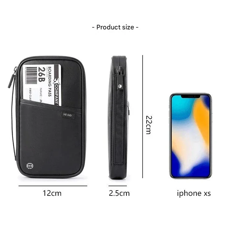 Travel Wallet for Family Passport Holder Waterproof Document Case Organizer Travel Accessories Cover Document Bag Cardholder