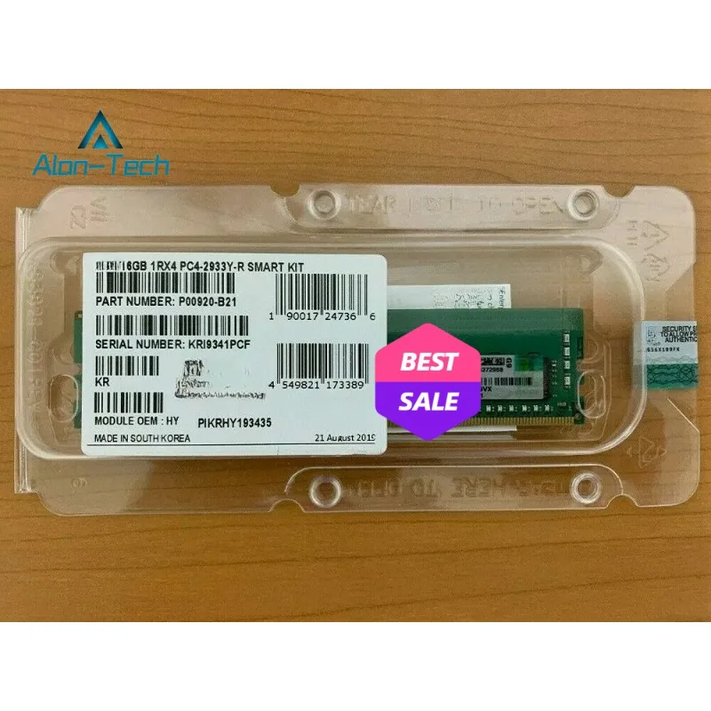 

NEW For H-PE P00920-B21 P06187-001 P03051-091 1RX4 16GB DDR4 PC4-2933Y Server Memory