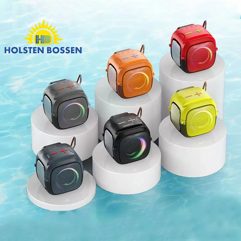 Portable With Microphone Large Diaphragm Vibrating Subwoofer Super Long Standby High-Powered Dual-Microphone Blue Tooth Speaker