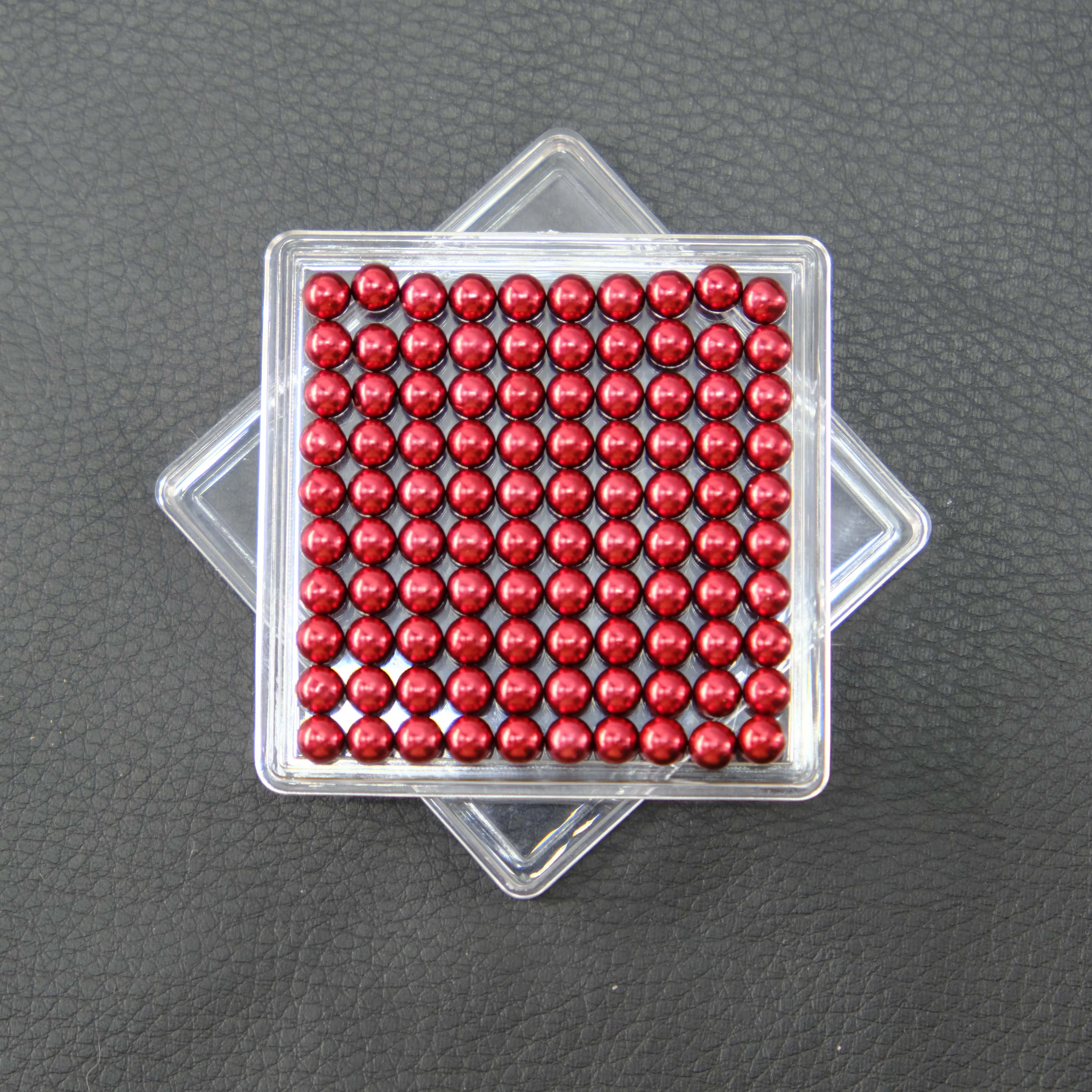 100pcs 5MM Strong Magnet Beads DIY Round Magnetic Colorful Christmas Ball Refrigerator Magnetic Nail Decoration Holiday Ornament