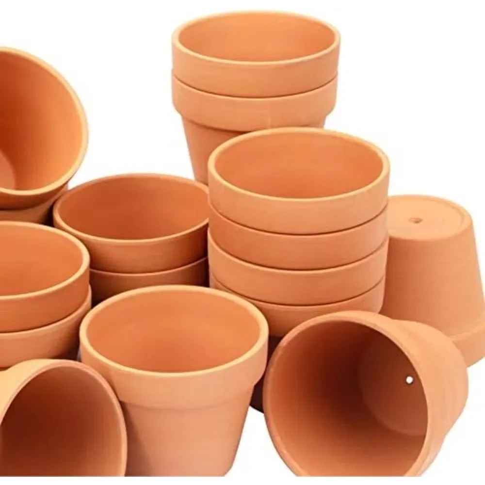 

[26 Pack] 4" Planter Nursery Pots Clay Pots Terracotta Pot Clay Ceramic Pottery Planter Cactus Flower Pots Succulent Nursery Pot