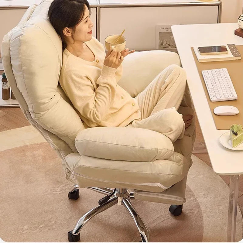 Study Nordic Office Chair Reading Arm Relaxing Portable Luxury Office Chair Vanity Study Sillas De Oficina Library Furniture